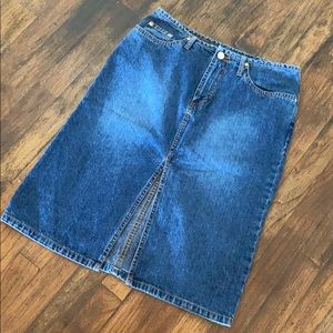 Vintage 90’s Paris Blues Denim High Waist Skirt